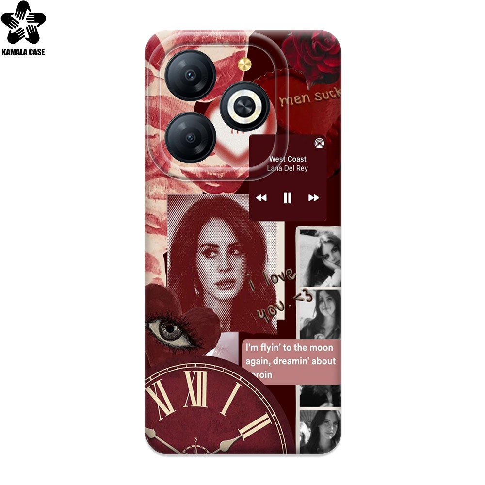 PREMIUM SOFTCASE LANA DEL REY MOTIF สําหรับ INFINIX SMART 8 PRO & ALL TYPE INFINIX - เคสกล้อง PRO - 