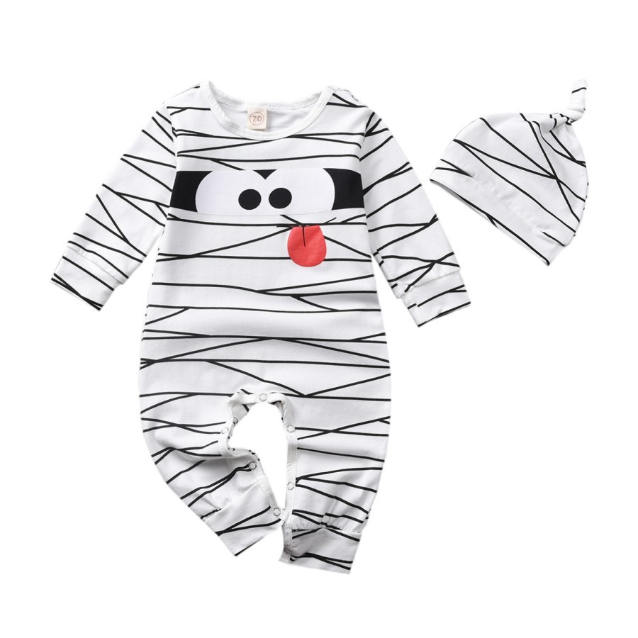 Baby Mummy Halloween romper ชุดฮาโลวีนเด็ก ชุดมูมินเด็ก