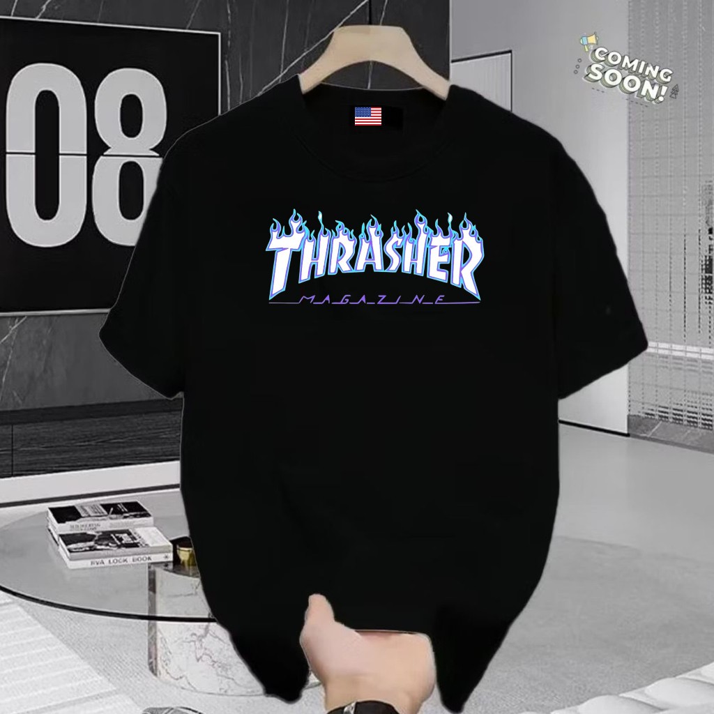 เสื้อยืด THRASHER DISTRO | THRASHER DISTRO TSHIRT สําหรับผู้ชายและผู้หญิง