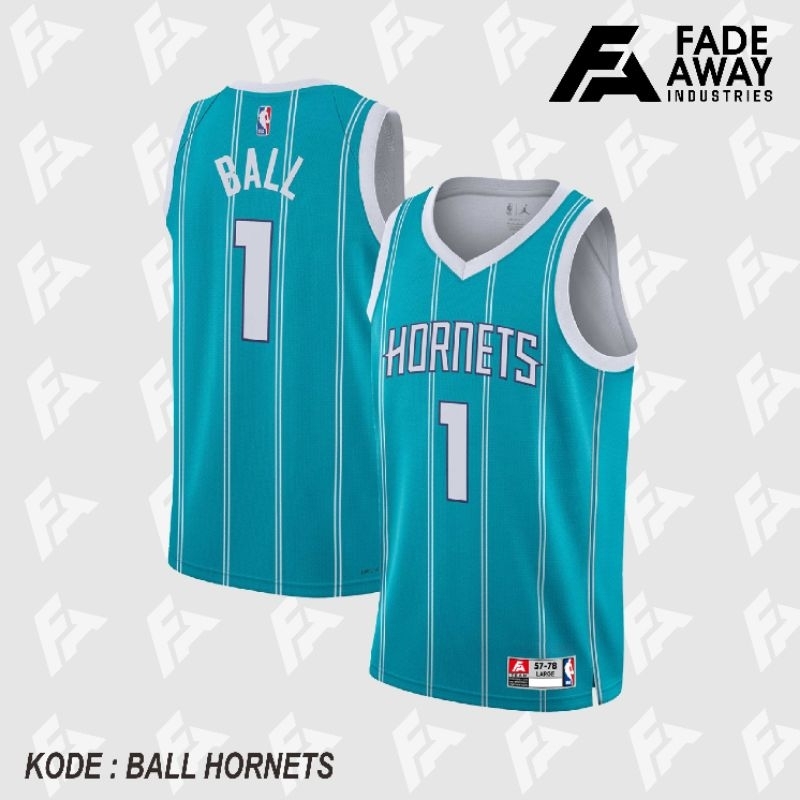เสื้อแข่งบาสเก็ตบอล NBA CHARLOTTE HORNETS LAMELO BALL 1 CHARLOTTE HORNETS MARQUEZ BOLDEN 3