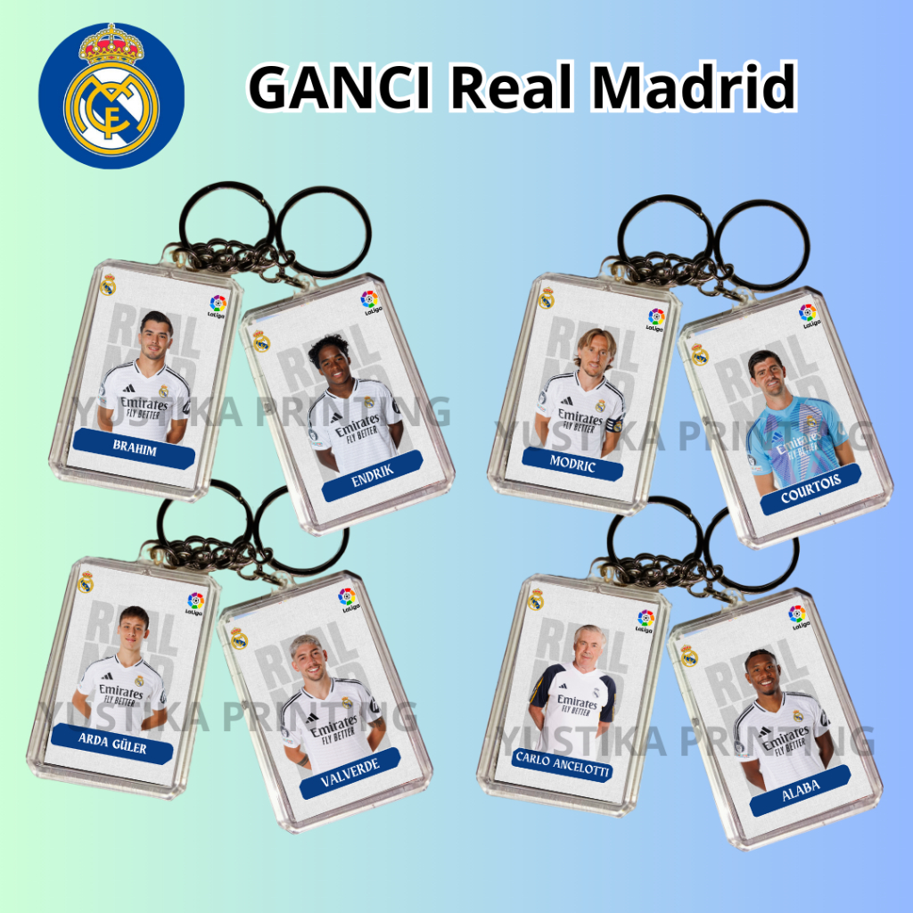 GANTUNGAN (GANCI) พวงกุญแจเครื่องเล่น REAL MADRID - FREE PC RANDOM