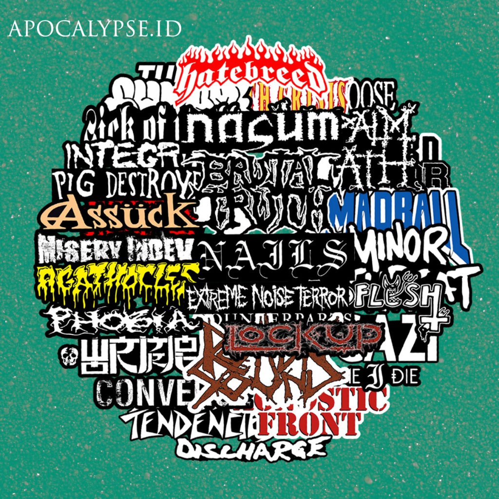 18PCS - HARDCORE BAND LOGO STICKER PACK - TERROR / HATEBREED / TURNSTILE / AGNOSTIC FRONT / MADBALL / EARTH CISISIS / KNOCKED LOOSE