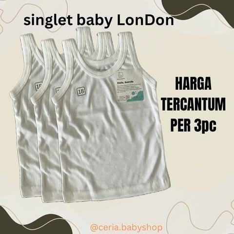 ขายส่ง!!! Baby London Virgin เสื้อกล้าม / เสื้อกล้ามเด็ก ไซส์ 16-26