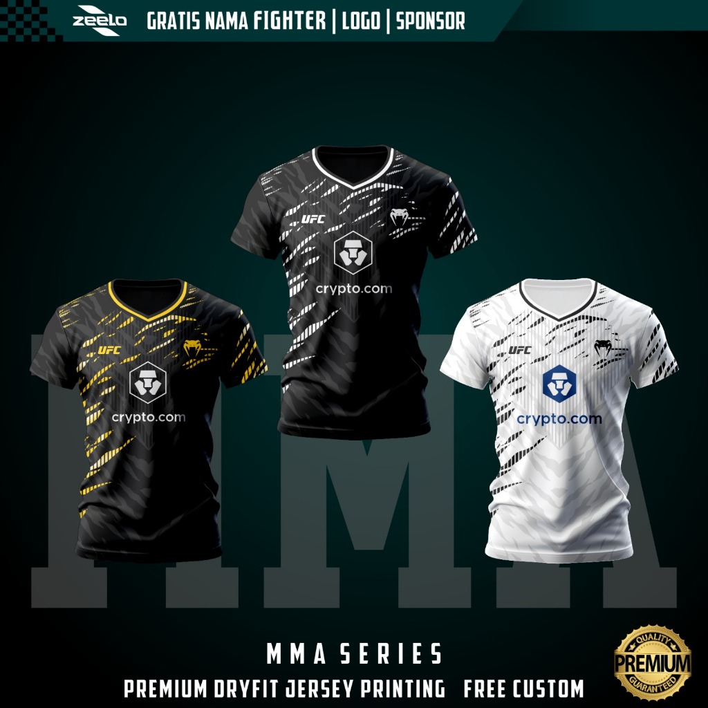 Premium UFC MMA Jersey Dryfit Material