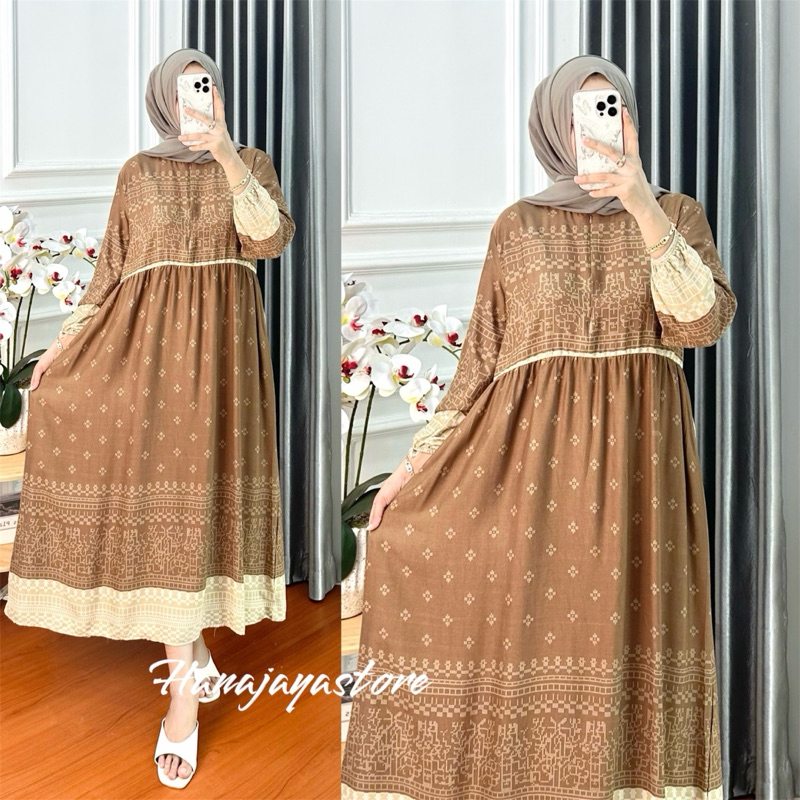 Naira Midi Dress สําหรับผู้หญิง ลายดอกรายวัน ให้นมได้