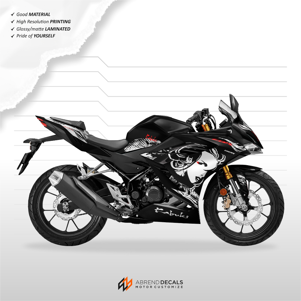 CBR 150R ใหม่ KABUKI STRIPING / HONDA CBR 150 K45R 2021 - 2024 สติ๊กเกอร์มอเตอร์ไซค์ / CBR 150 R K45