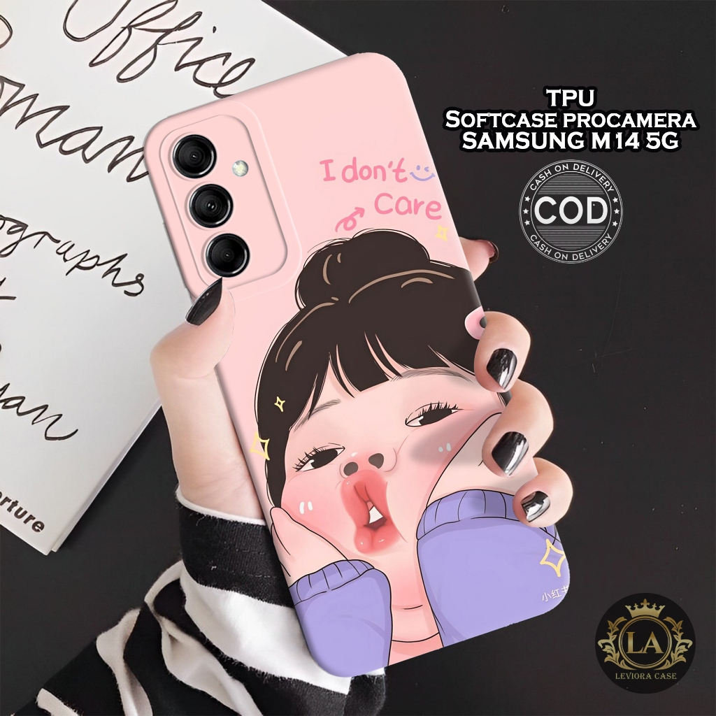 HP เคส Samsung M14 5G ใหม่ล่าสุด - เคสแฟชั่นน่าเกลียด - Samsung M14 5G Softcase - เคสกล้อง Pro - เคส