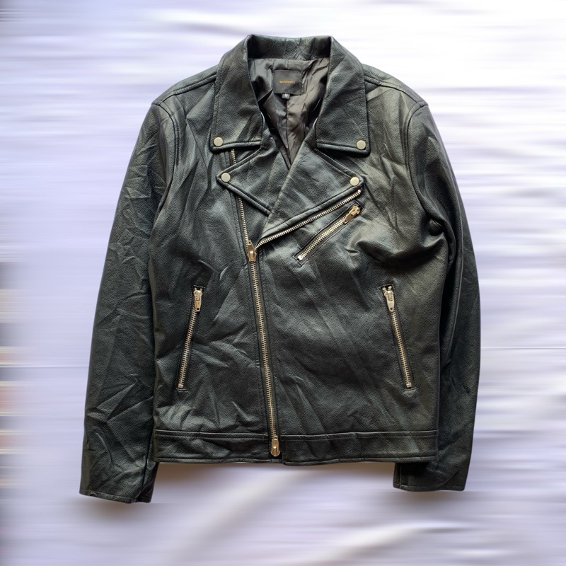 เสื้อแจ็คเก็ตหนัง Ramones By MARS PEOPLE เสื้อแจ็คเก็ตหนังเทียมหนังแฟชั่นเกาหลี