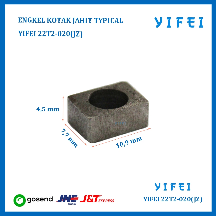 MESIN TOFU BOX / SLIDE BLOCK INDUSTRAIAL SEWING MACHINE TYPICAL NEEDLE 1 22T2-020 GC6-1 YIFEI 22T2-0