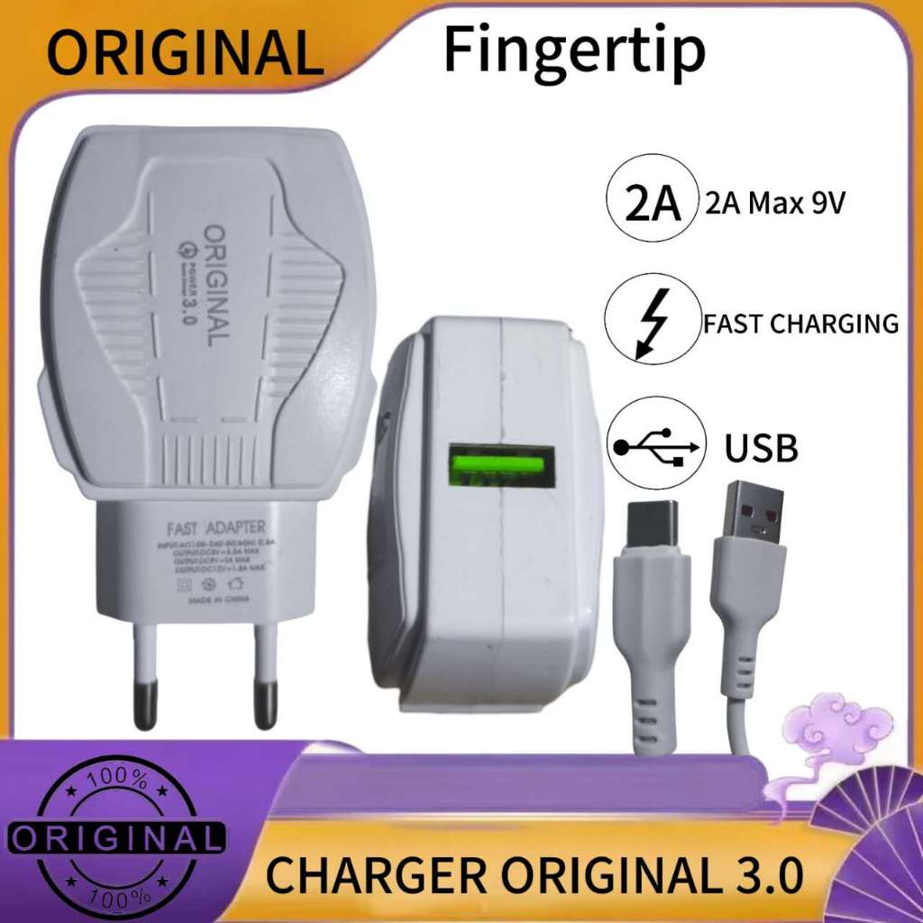 Original 18 วัตต์ Charger แฟชั่นชาร์จ Type C/Micro/Ios Cable