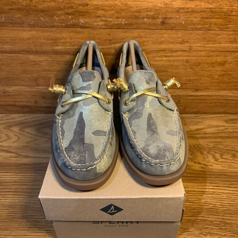 SPERRY TOP SIDER METALLIC GOLD CAMO