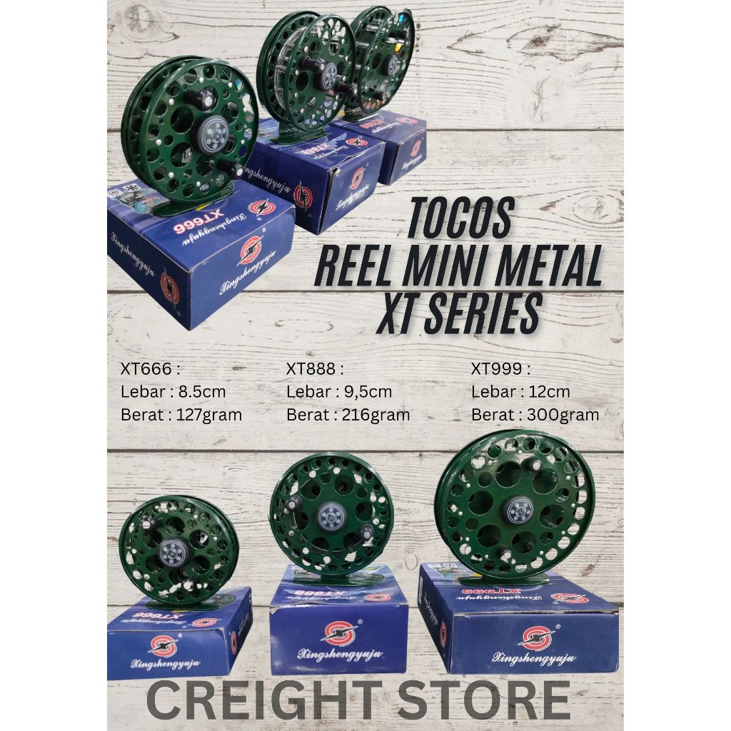 Tocos, TOKOS/TOKOZ, MINI REEL FULL METAL XT SERIES