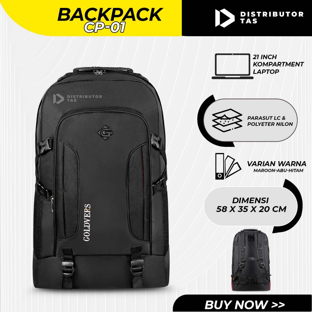 60l Mens Jumbo Backpack Original Goldvers Backpack Carrier Bag - จําหน่ายกระเป๋า