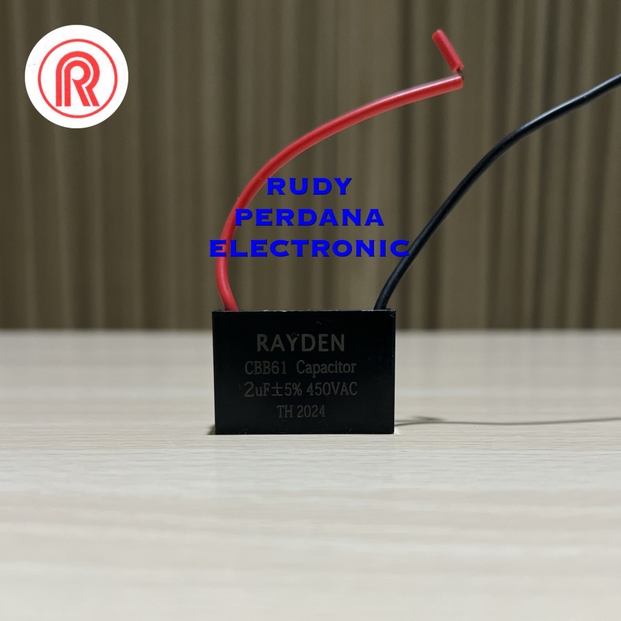 2uf 450V 2 UF 450 VOLT CBB61 RAYDEN ปั๊มน้ําพัดลมกล่อง CAPACITOR