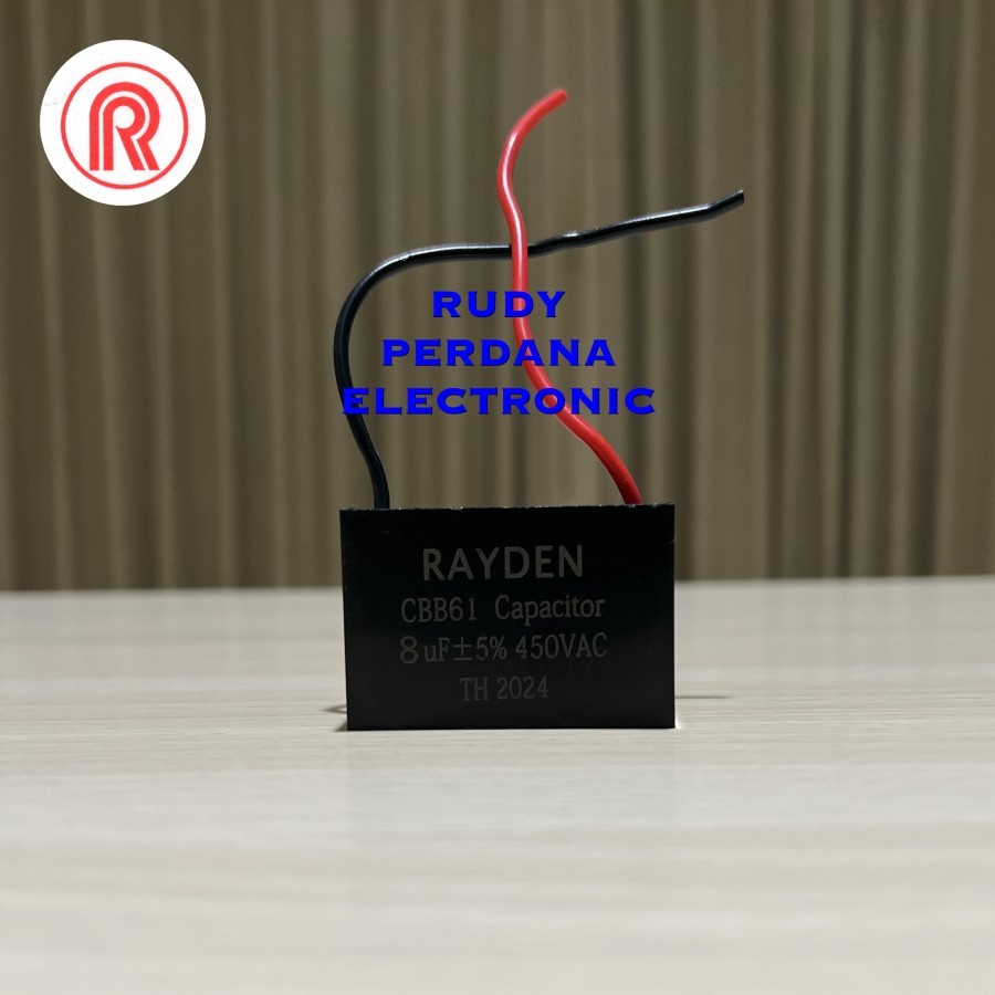 ปั๊มน้ํา FAN BOX CAPACITOR 8UF 450V 8 UF 450 VOLT CBB61 RAYDEN
