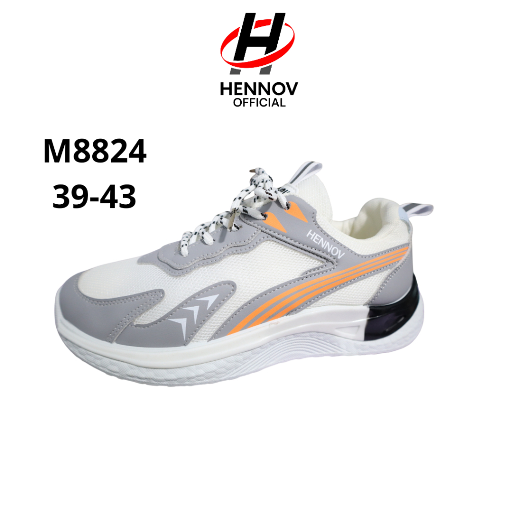 Hennov Sporty Shoes รองเท้าผ้าใบวิ่งกีฬา M8824