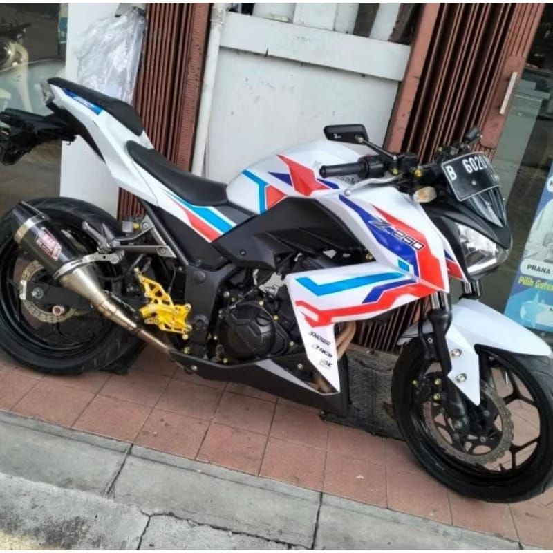 Decal Striping Ninja Z 250 สติ๊กเกอร์ Variation Motif Hp4 Bmw 3 สี