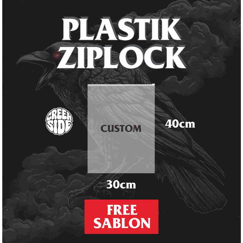 ZIPLOCK POUCH ZIPLOCK ผ้าพลาสติกบรรจุ VIRALES ZIPLOCK สกรีนลาย