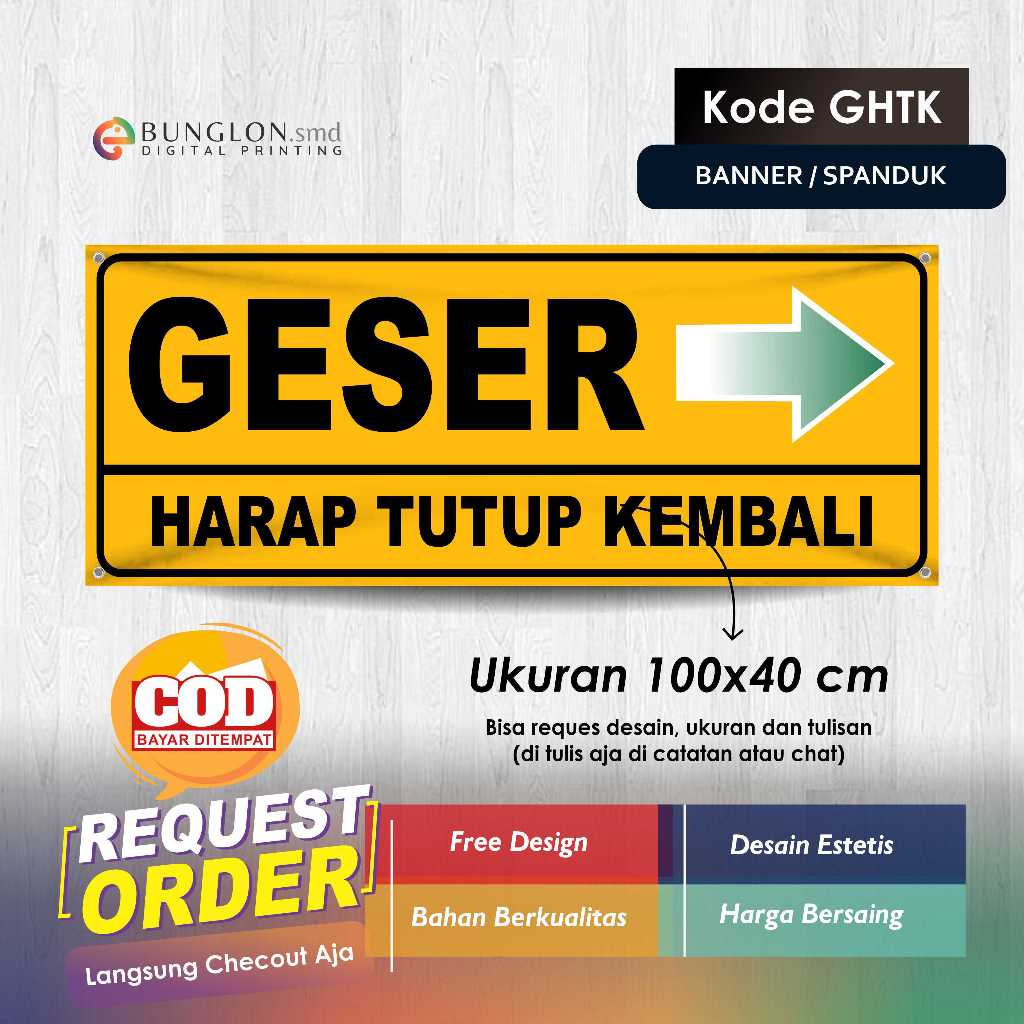 BANNER SLIDE PLEASE CLOSE BACK CODE GHTK สีส้ม