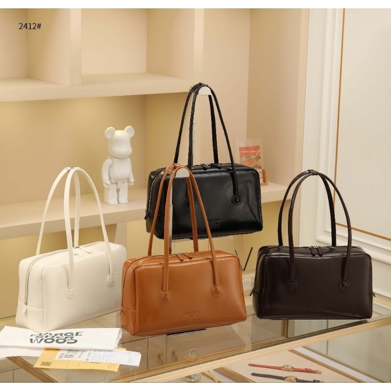 ใหม่! 2412 MargSherWood 2412 Soft Boston Blond Wood Glossy Plain