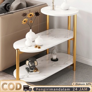 COD Meja Tamu Meja Kopi Meja Nakas Meja Minimalis  Meja Samping Tiga Tingkat Coffee Table Sofa Side Cabinet