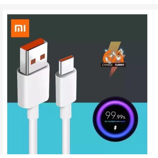 สายเคเบิลข้อมูล Xioami type c 6A Turbo Charge Cable Data Cable Type-C