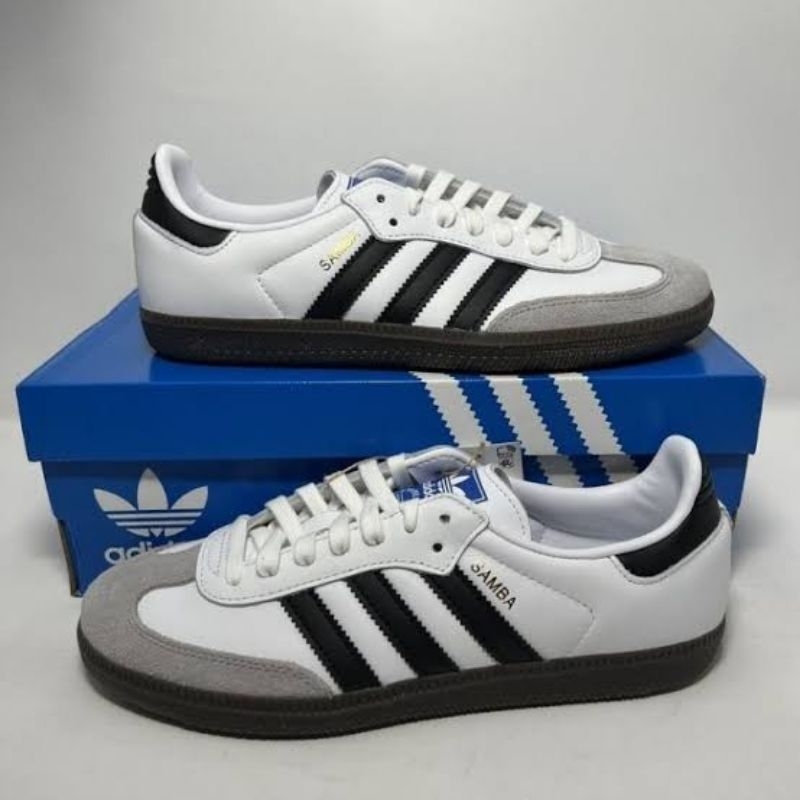 เพิ่มรองเท้าผ้าใบ SMBA OG สําหรับผู้ชาย/ผู้หญิงผลิตใน VIETNAM สีดําสีขาว/สีขาวสีดํา