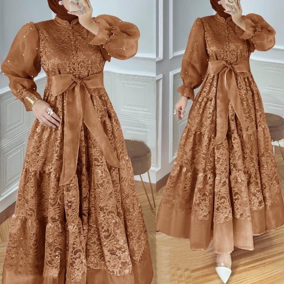 MAXI LALISA M/L/XL/2XL MUSLIM DRESS MAYUNG NICE WEDDING CLOTHES FIANCE SCHOOL UNIFORM LAMARAN SORA.014