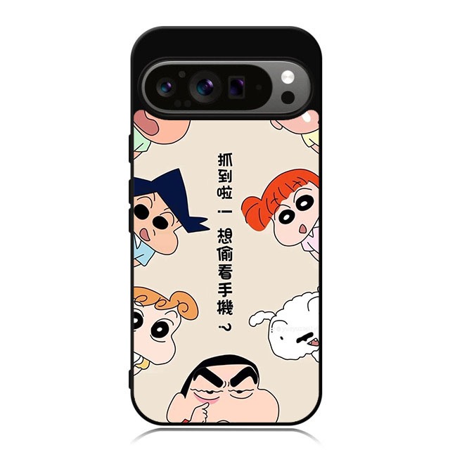 HP Google Pixel 9 8 7 6 5 4 3 Pro XL 4g 5g TPU ยางที่กําหนดเองปลอกโทรศัพท์ Sinchan และ Friends