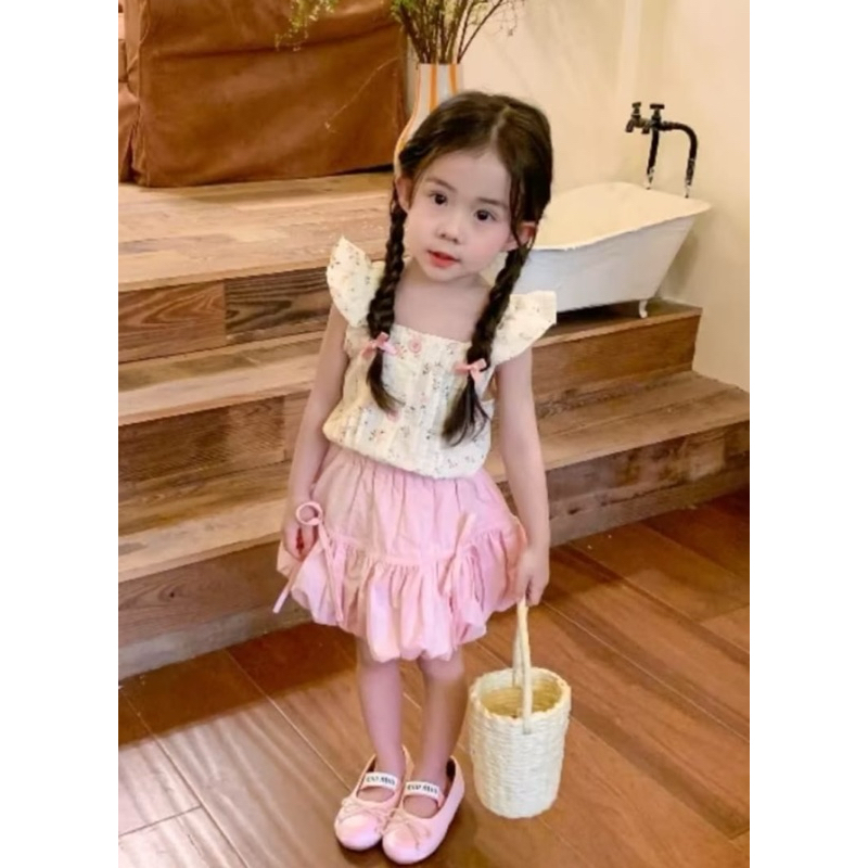 กระโปรงบอลลูนเด็กผู้หญิง - กระโปรงสไตล์เกาหลี - รูปที่ 3