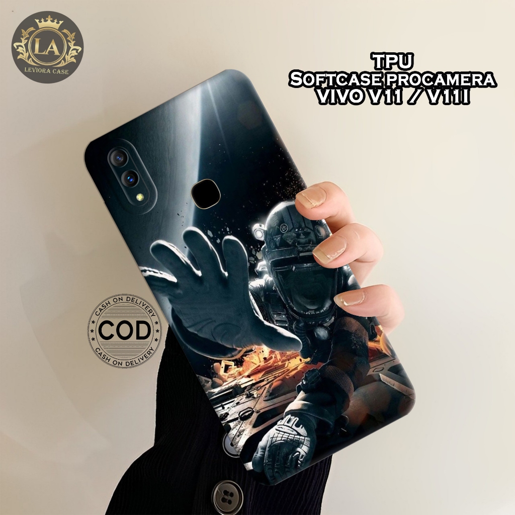 เคส VIVO V11 / V11i ใหม่ล่าสุด - เคส Leviora - เคสแฟชั่นนักบินอวกาศ - เคส VIVO V11 / V11i Softcase -