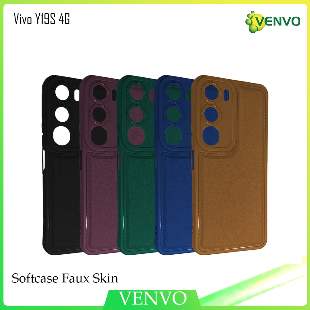 VENVO - VV26 Softcase Faux Skin Vivo Y19S 4G Y19S Pro