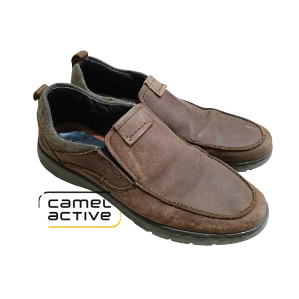 Camel Active Preloved Original Leather รองเท้าผู้ชายสําหรับผู้ใหญ่