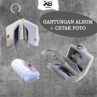 XB GANTUNGAN KUNCI Album Custom Keychain Foto Ganci 1 / 2 inci =16 / 20 pockets