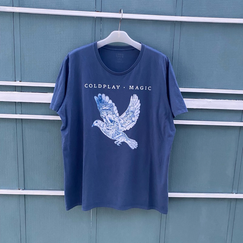 เสื้อยืดวงดนตรีอัลบั้มวิเศษ coldplay ดั้งเดิม