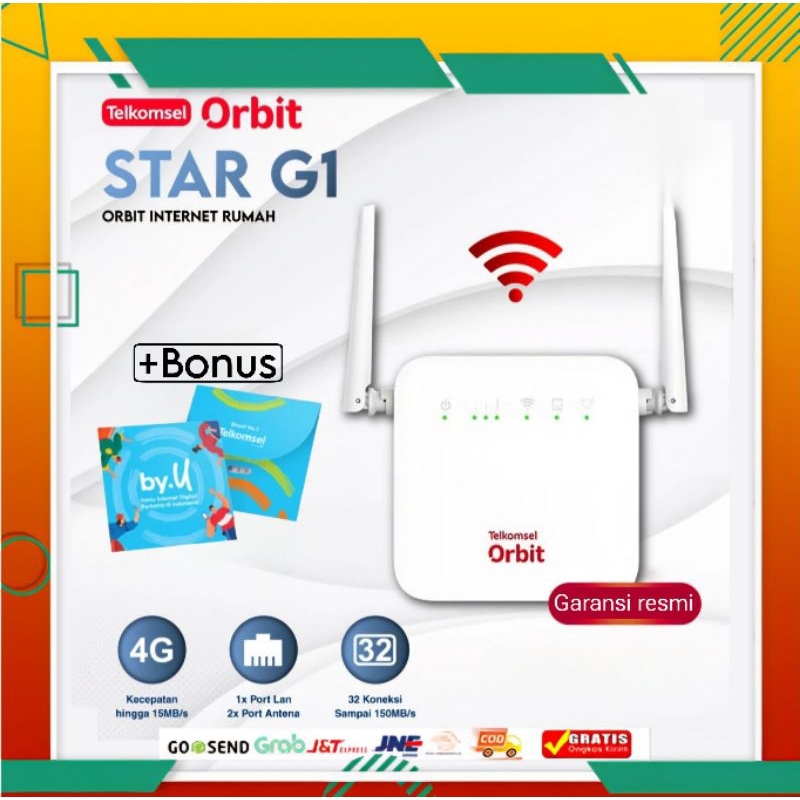 Telkomsel Star Z2 G1 Orbit Modem Wifi Internet 4G Hi Speed Router 2.4Ghz (เฉพาะโมเด็ม)
