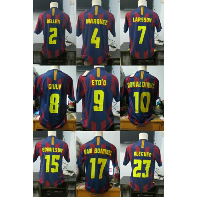 Barcelona home 2006 เสื้อฟุตบอล UCL Paris ย้อนยุคสุดท้าย