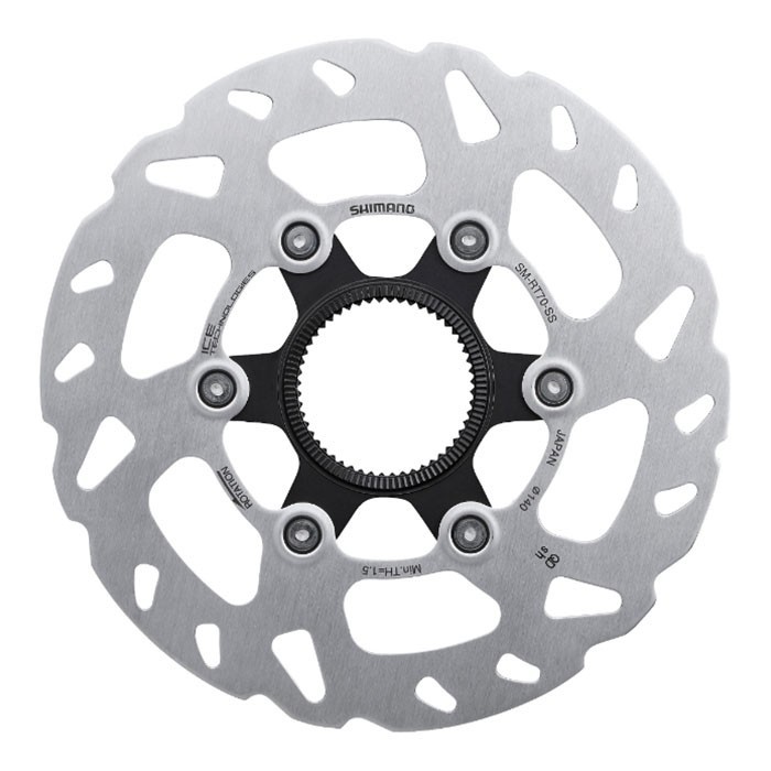 ล็อคศูนย์ Shimano SLX Rotor RT70 พร้อมแหวนล็อคภายนอก