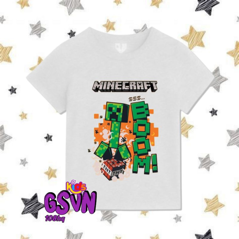 CHILDRENS CLOTHING T-SHIRTS - ใหม่ล่าสุด KIDS TSHIRT TEE MINECRAFT โลโก้ I LOVE MINERS MINE CRAFT AG
