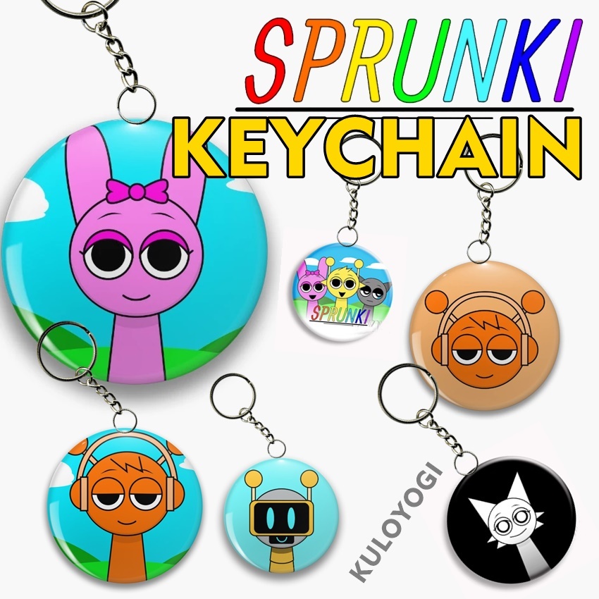 GANTUNGAN Sprunki Incredibox Vineria Pren Jevin Pinki พวงกุญแจ