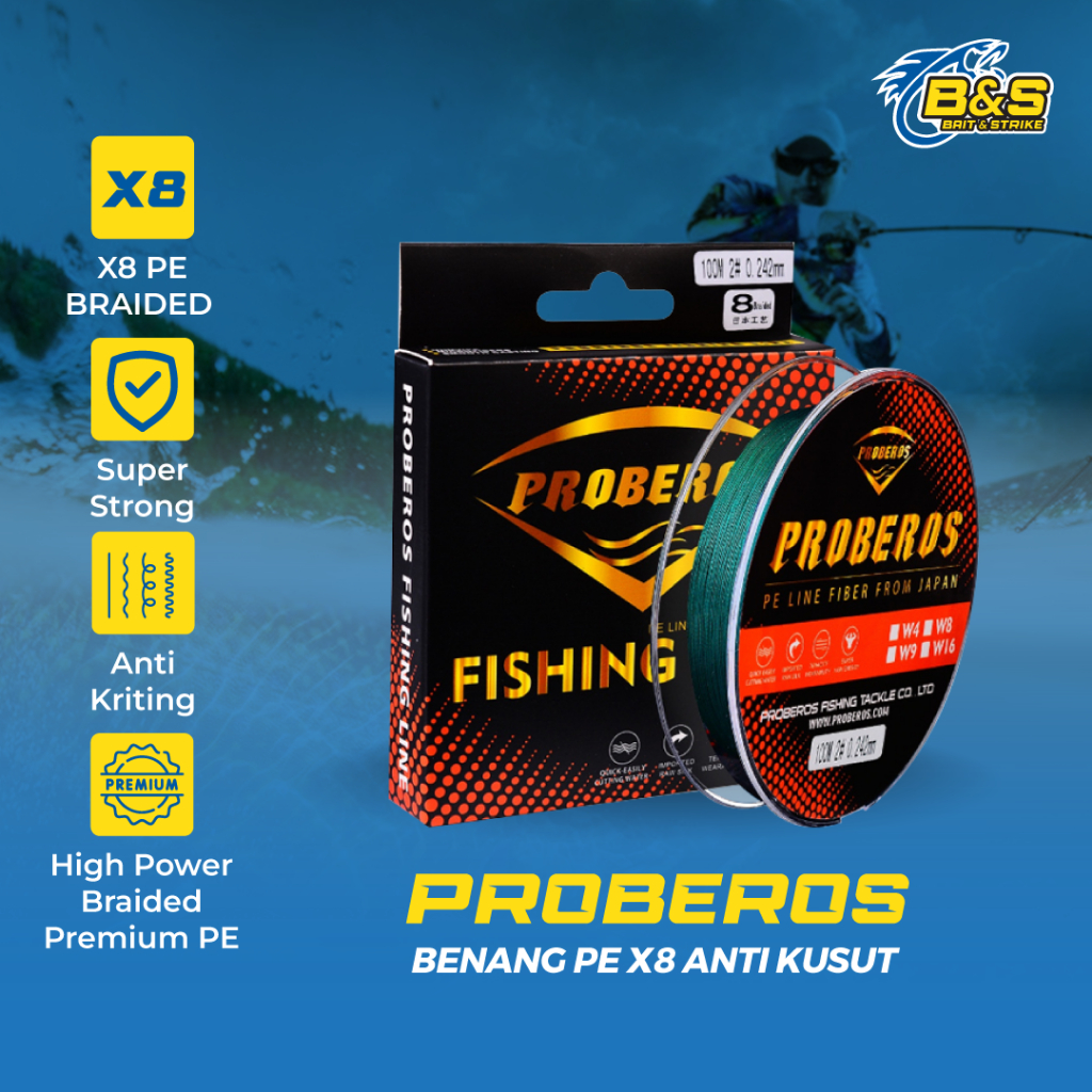 PROBEROS THREAD PE X8 PE 3-13 / 40LB-120LB 100M PE STRONG ANTI-WRAP SP006