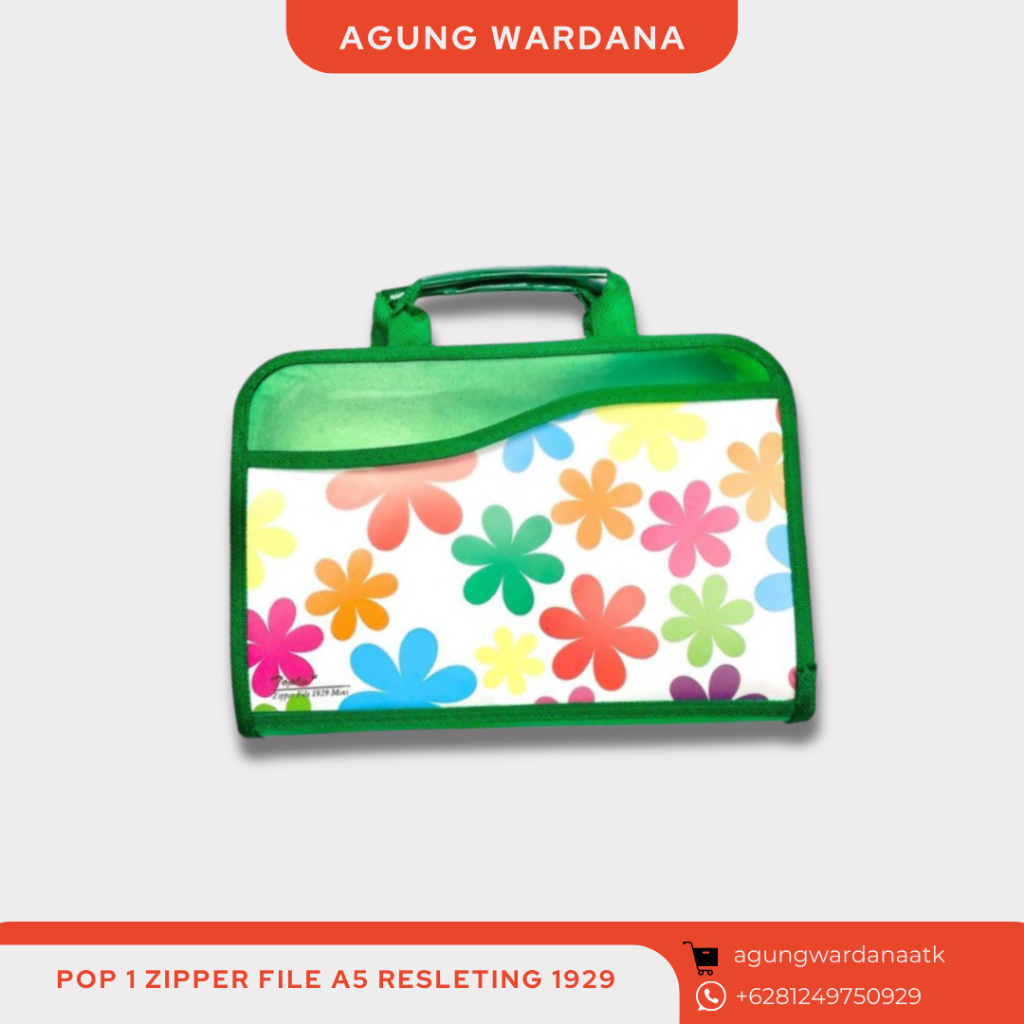 POP 1 ZIPPER FILE A5 ZIPPER BAG 1929