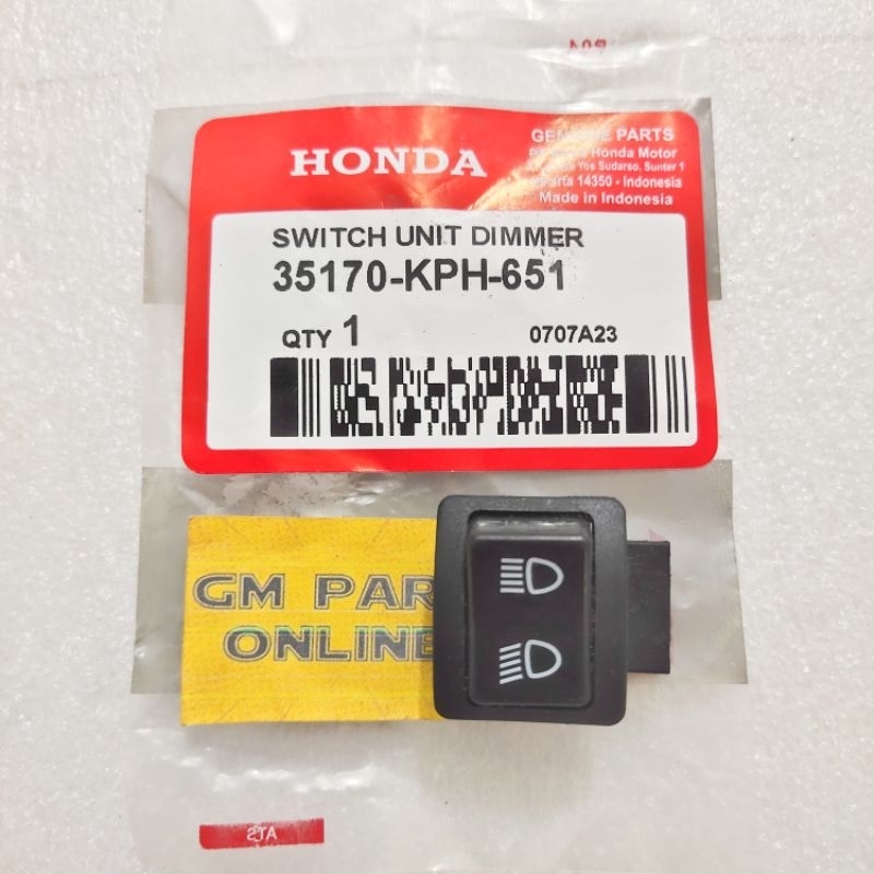TOMBOL DIMMER สวิตช์ปุ่มไฟ FAR NEAR SUPRA X 125 VARIO 110 35170-KPH-651