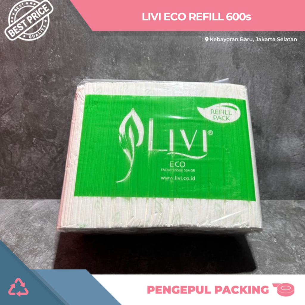 กระดาษเช็ดหน้า LIVI ECO 600s