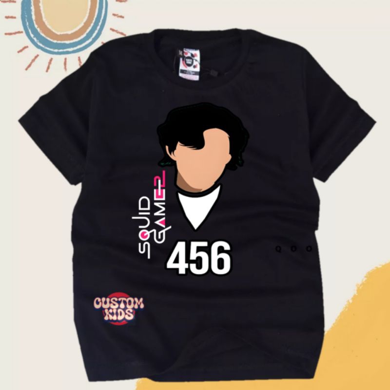 เสื้อยืดเด็ก Squid Game 456