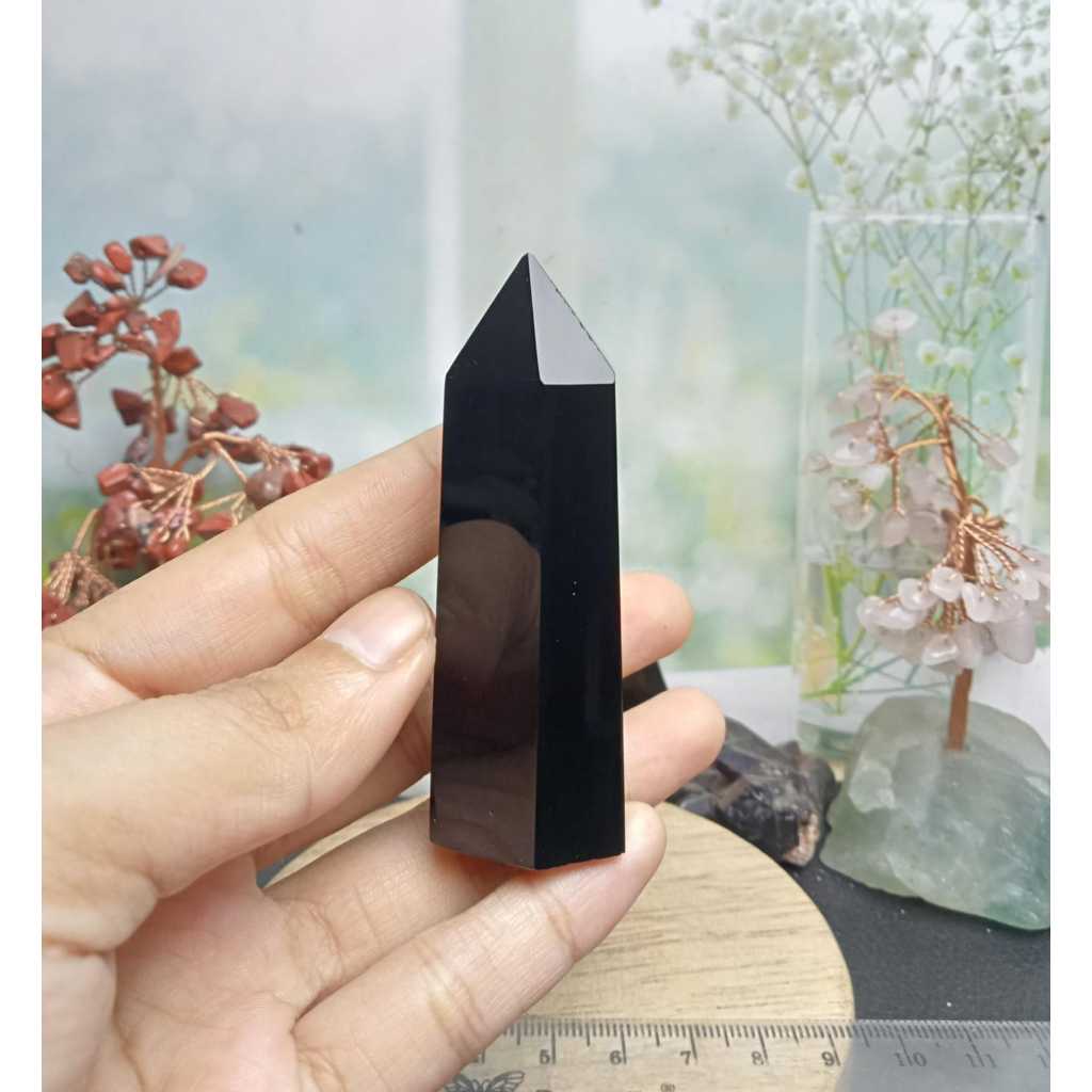 หินชี้ธรรมชาติ / Tower Black Obsidian (3)