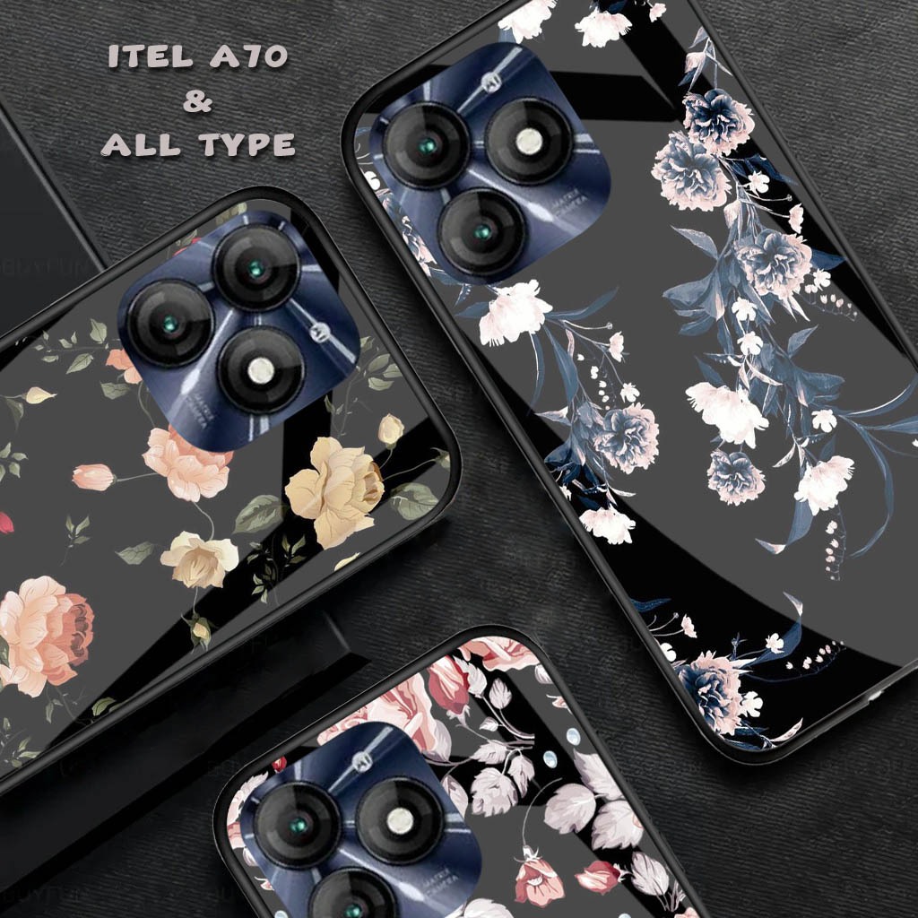 HP เคสซิลิโคนเคลือบเงาสําหรับ - Itel A70 - เคส Itel A70 ล่าสุด - เคสโทรศัพท์ Itel A70 - เคสโทรศัพท์ 