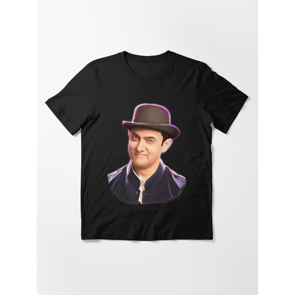 เสื้อยืดนักแสดงอินเดีย Aamir khan Digital Panting Essential เสื้อยืด