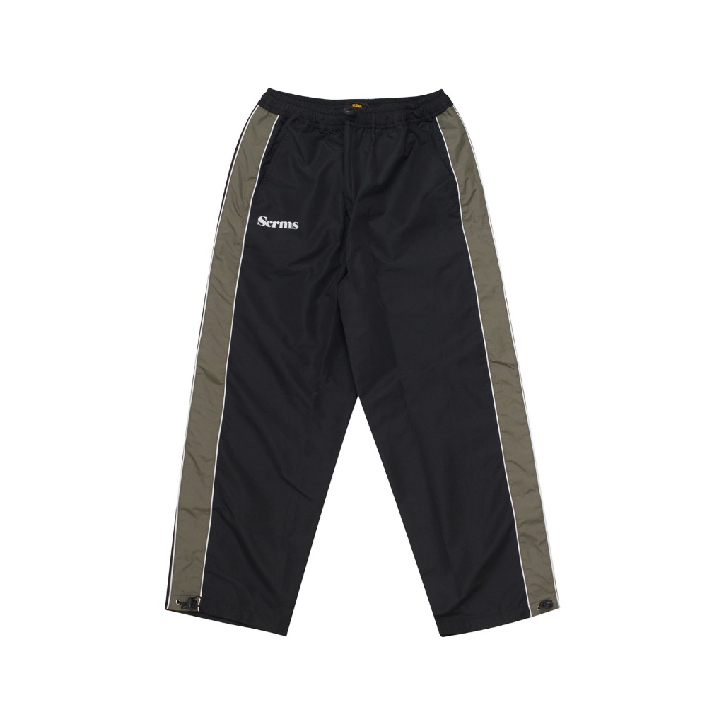 Screamous Track Pants Parachute DHOME BLACK OLIVE Loose Fit