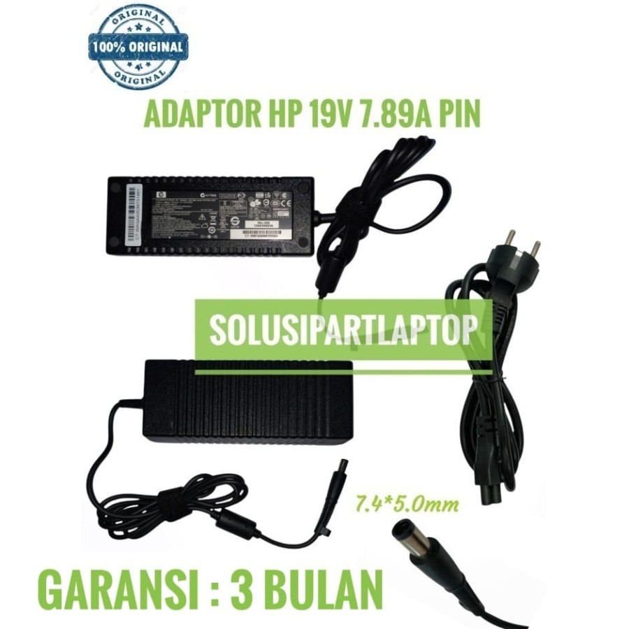 HP PC ALL IN ONE touchsmart 310 600 Q500 IQ540 19V 789A 7.4x5.0mm PIN ORIGINAL